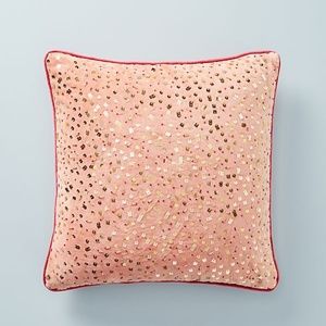 Anthropologie Confetti Coral Pillow